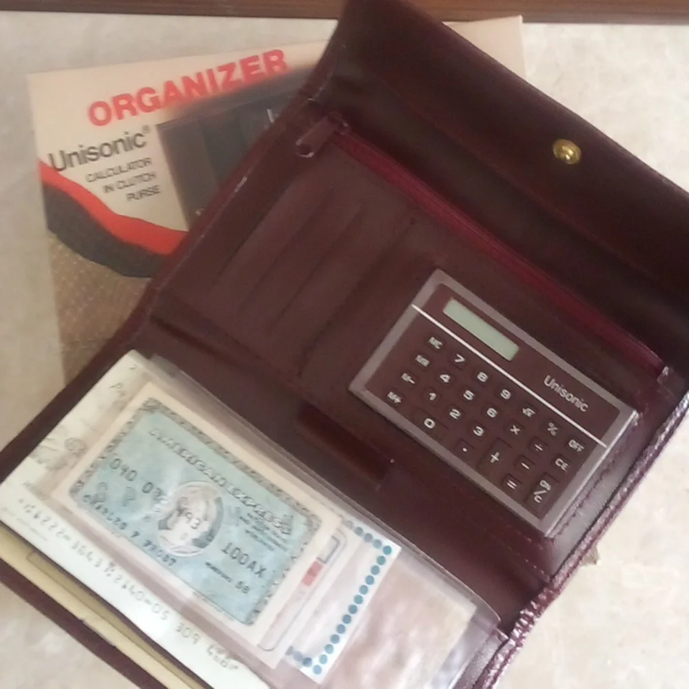 All-in-One Organizer, Clutch/Wallet for Credit Cards, Checkbook/Money, Notes/Pen - Picture 3 of 10
